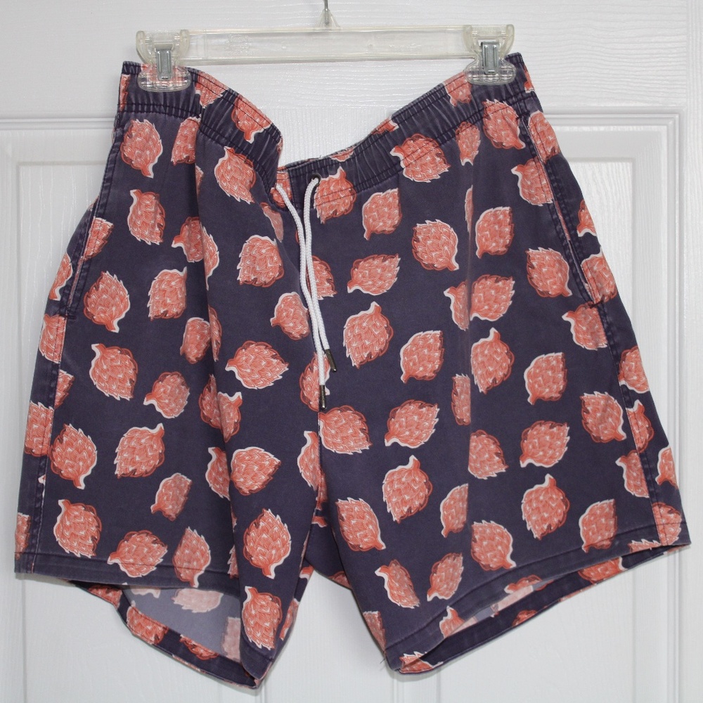 Abercrombie and Fitch Hops Print Swim Trunks